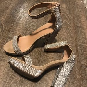 Madden girl rhinestone heels size 10
